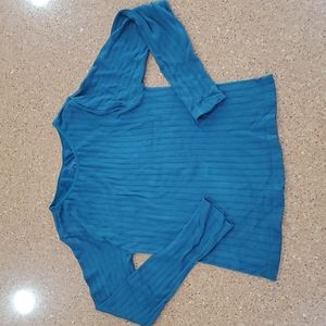 💥50% sale💥Lover blue long sleeve shirt L #R31